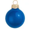 40ct Cobalt Blue Pearl Glass Christmas Ball Ornaments 1.25" (30mm)