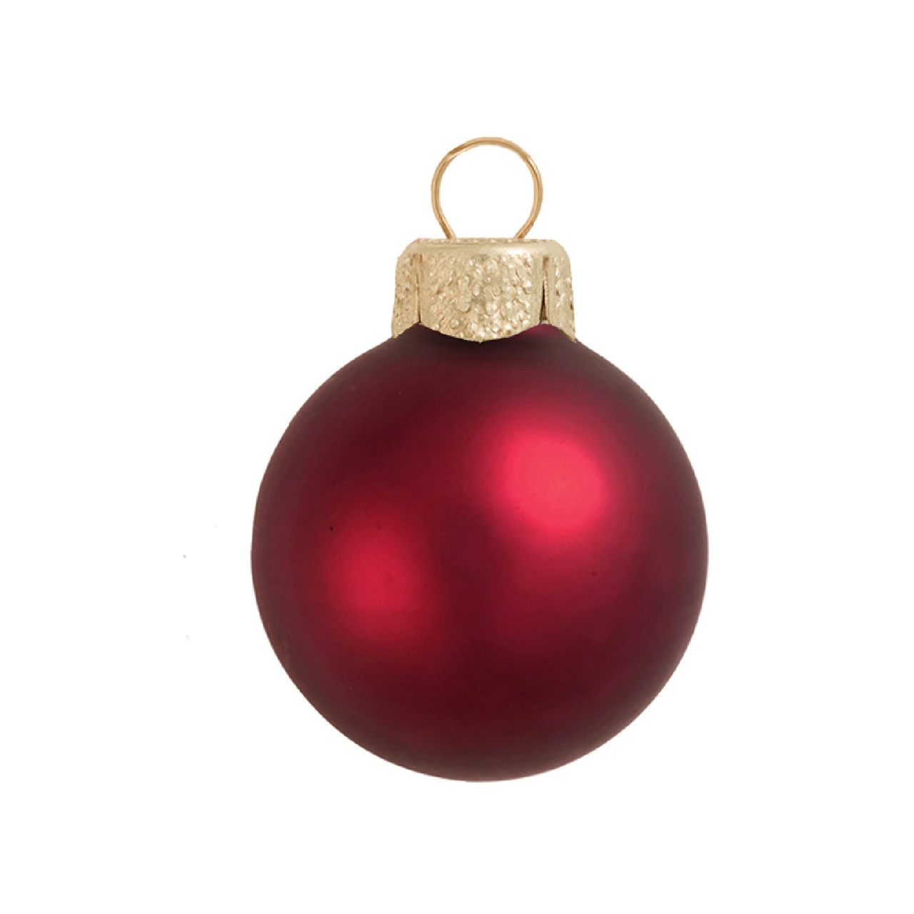 40ct Bordeaux Red And Gold Glass Matte Christmas Ball Ornaments 1.25" (30mm) 1 40ct Bordeaux Red And Gold Glass Matte Christmas Ball Ornaments 1.25" (30mm)