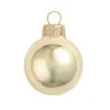 28ct Champagne Gold Shiny Finish Glass Christmas Ball Ornaments 2" (50mm)
