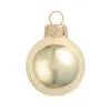 12ct Shiny Champagne Gold Colored Glass Ball Christmas Ornaments 2.75" (70mm)