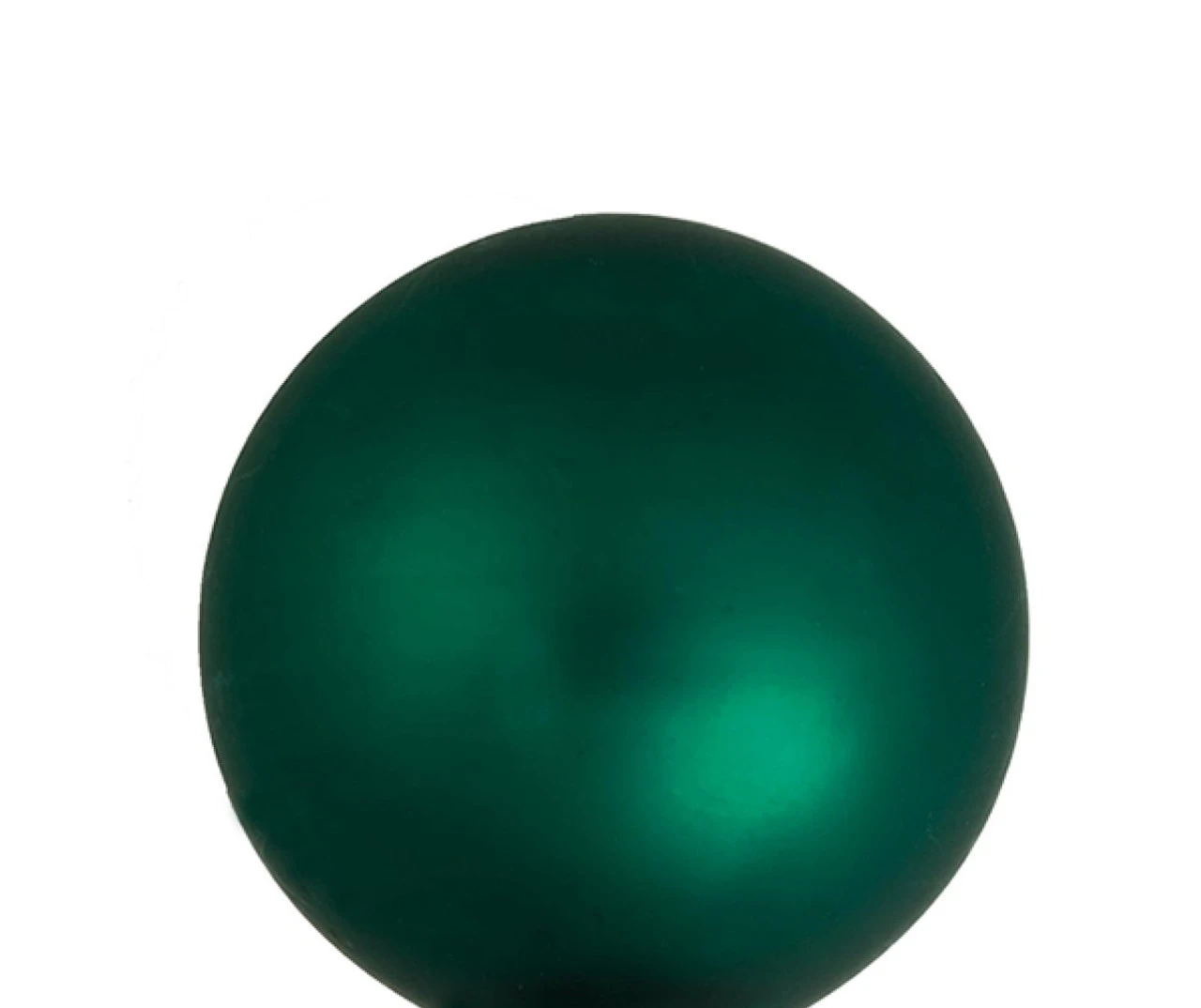 8ct Emerald Green Matte Glass Christmas Ball Ornaments 3.25" (80mm) 2 8ct Emerald Green Matte Glass Christmas Ball Ornaments 3.25" (80mm) - Image 2
