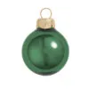 6ct Emerald Green Glass Shiny Christmas Ball Ornaments 4" (100mm)
