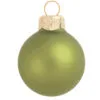40ct Pale Green Matte Glass Christmas Ball Ornaments 1.5" (40mm)