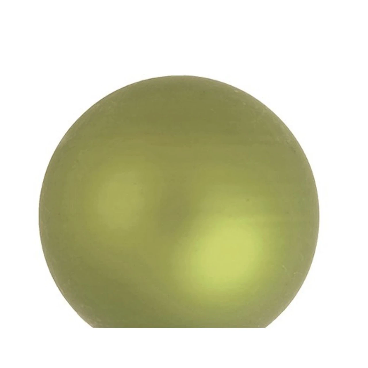 8ct Pale Olive Green Glass Matte Christmas Ball Ornaments 3.25" (80mm) 2 8ct Pale Olive Green Glass Matte Christmas Ball Ornaments 3.25" (80mm) - Image 2