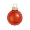 12ct Henna Red Shiny Glass Christmas Ball Ornament 2.75" (70mm)