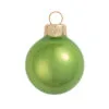 2ct Pearl Lime Green Glass Ball Christmas Ornaments 6" (150mm)