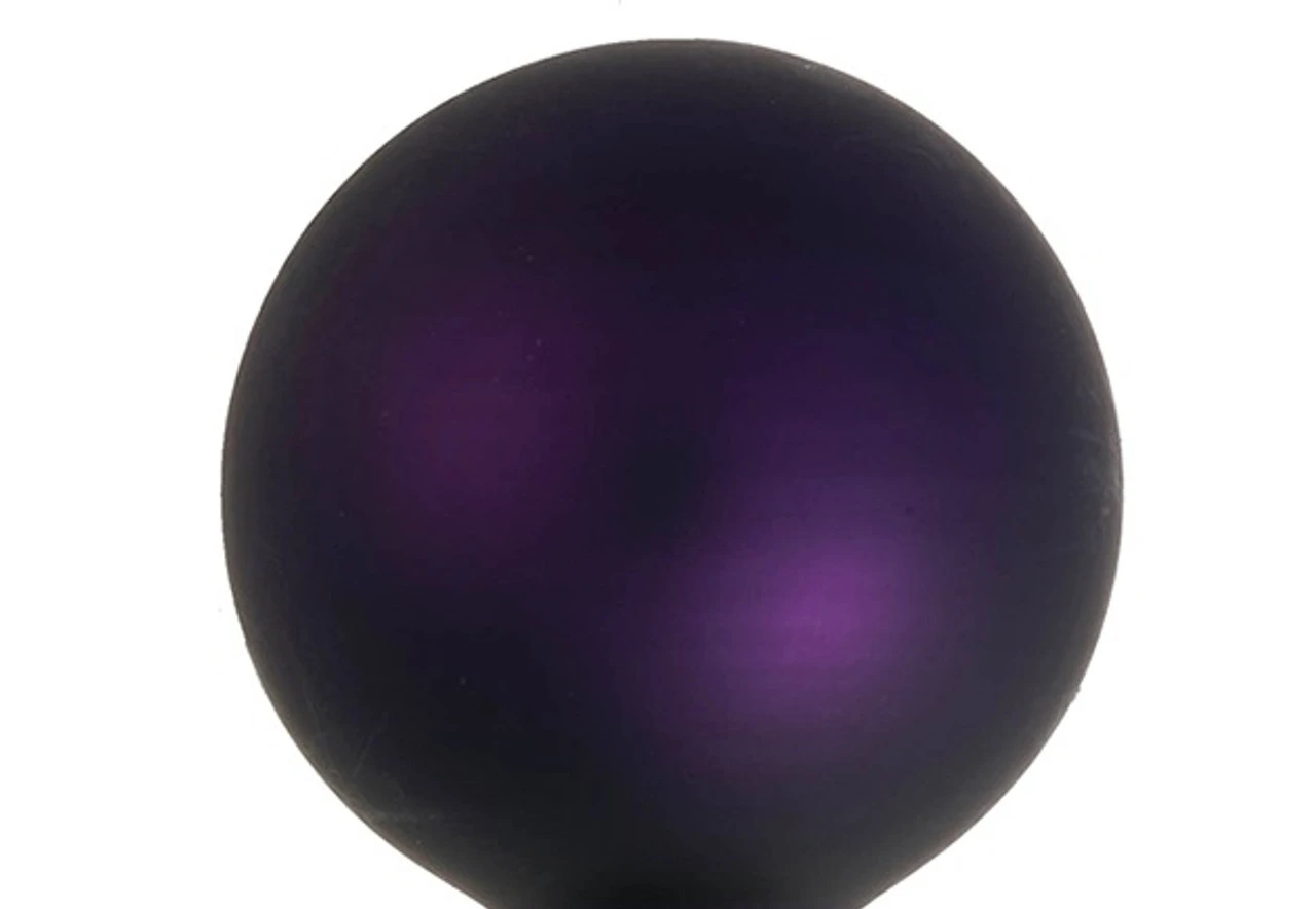 40ct Purple And Gold Matte Glass Christmas Ball Ornaments 1.5" (40mm) 2 40ct Purple And Gold Matte Glass Christmas Ball Ornaments 1.5" (40mm) - Image 2