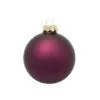 12ct Purple And Gold Matte Glass Christmas Ball Ornaments 2.75" (70mm)