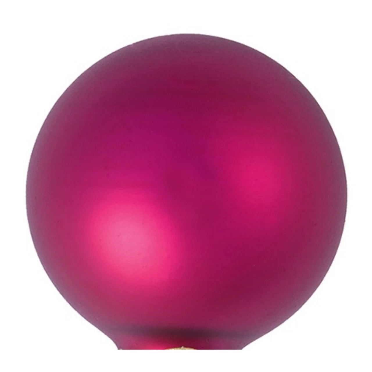 6ct Raspberry Pink Glass Matte Christmas Ball Ornaments 4" (100mm) 2 6ct Raspberry Pink Glass Matte Christmas Ball Ornaments 4" (100mm) - Image 2