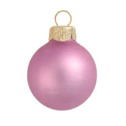 12ct Rosewood Pink Matte Finish Christmas Ball Ornaments 2.75" (70mm)