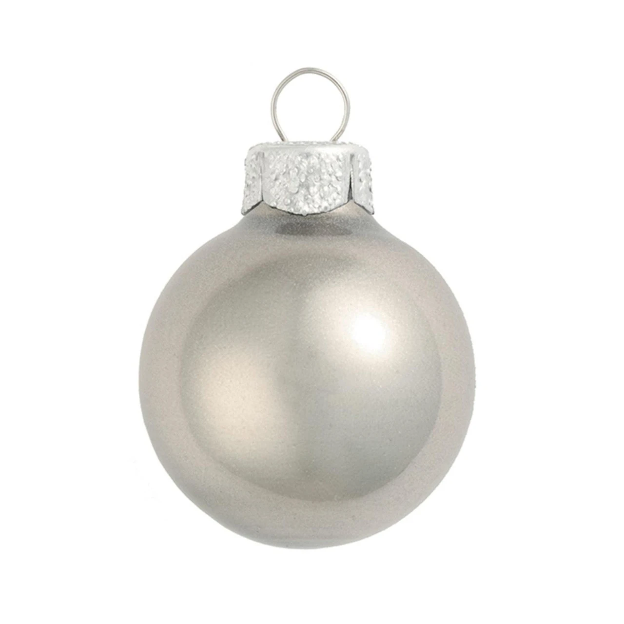 6ct Silver Metallic Glass Christmas Ball Ornaments 4" (100mm) 1 6ct Silver Metallic Glass Christmas Ball Ornaments 4" (100mm)