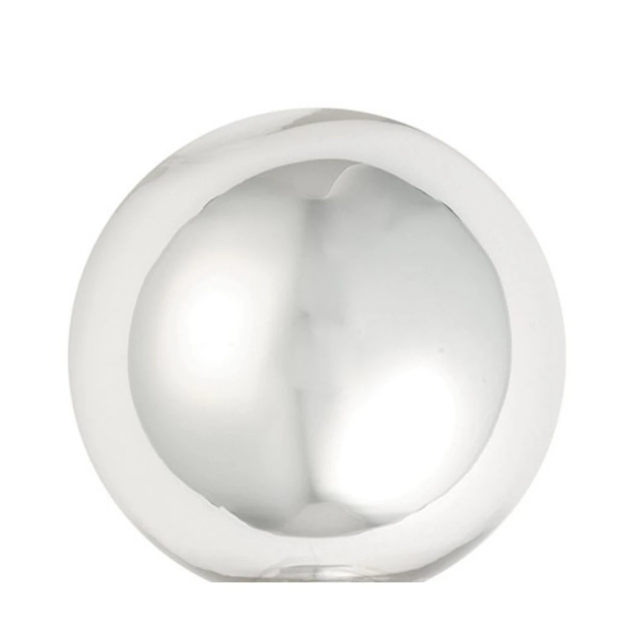 2ct Silver Glass Shiny Christmas Ball Ornaments 6" (150mm) 2 2ct Silver Glass Shiny Christmas Ball Ornaments 6" (150mm) - Image 2