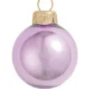 12ct Soft Lavender Pearl Glass Christmas Ball Ornaments 2.75" (70mm)