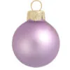 40ct Soft Lavender Matte Glass Christmas Ball Ornaments 1.25" (30mm)