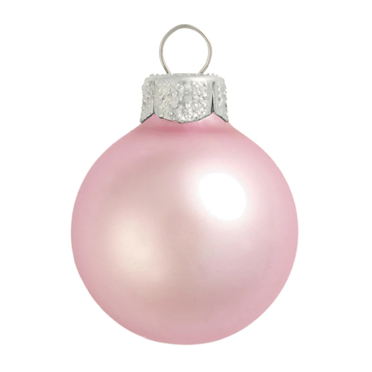 2ct Baby Pink Matte Glass Ball Christmas Ornaments 6" (150mm) 1 2ct Baby Pink Matte Glass Ball Christmas Ornaments 6" (150mm)