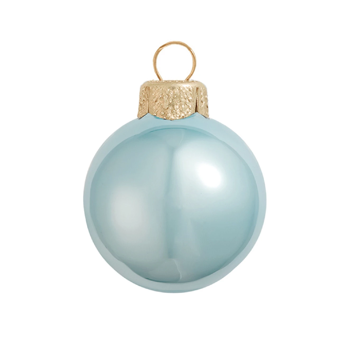 2ct Pearl Sky Blue Glass Ball Christmas Ornaments 6" (150mm) 1 2ct Pearl Sky Blue Glass Ball Christmas Ornaments 6" (150mm)