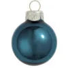 40ct Marine Blue Pearl Glass Christmas Ball Ornaments 1.5" (40mm)