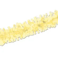 Club Pack Of 24 Soft Yellow Festive Tissue Festooning Decorations 25'