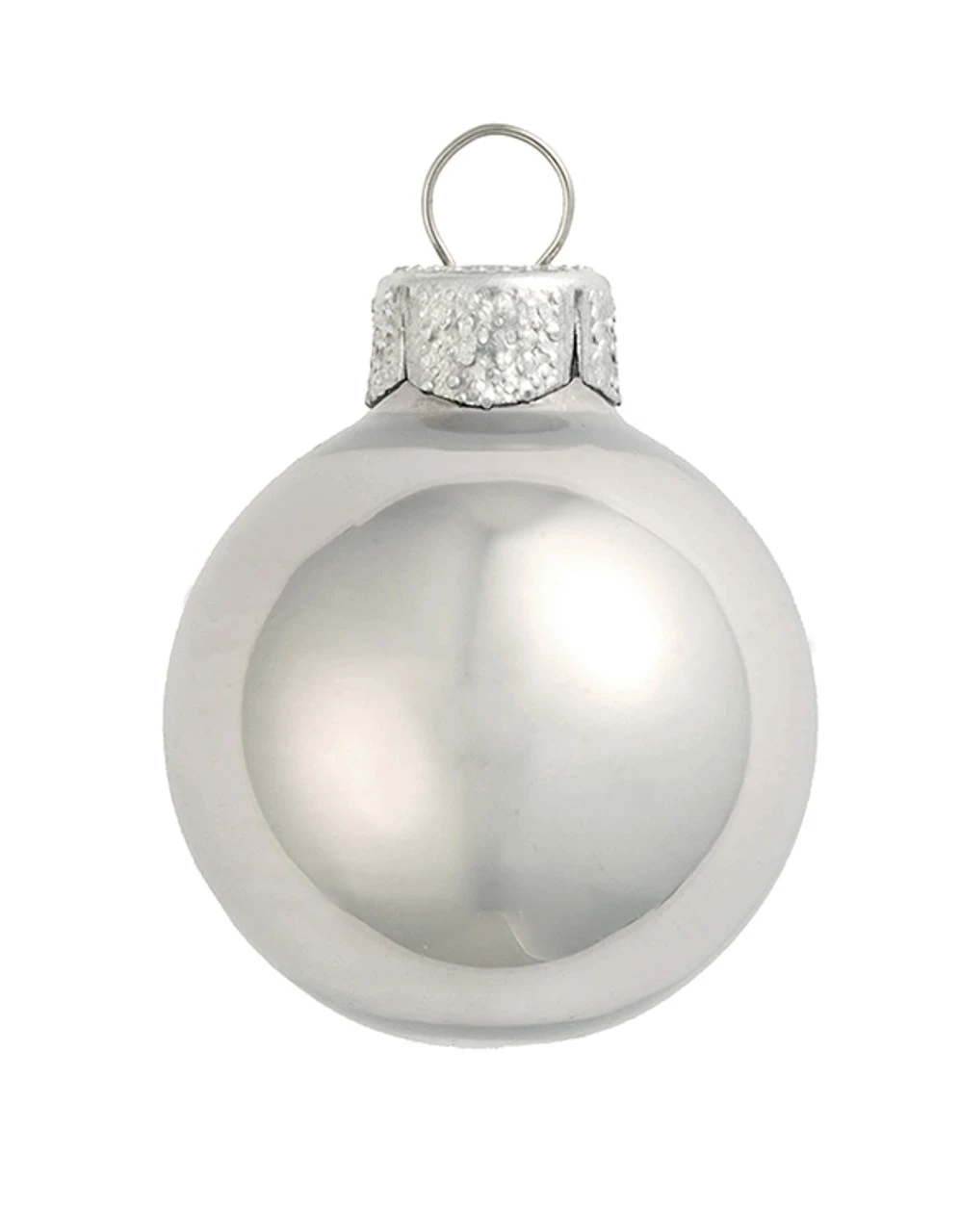 40ct Mercury Silver Glass Pearl Christmas Ball Ornaments 1.25" (30mm) 1 40ct Mercury Silver Glass Pearl Christmas Ball Ornaments 1.25" (30mm)