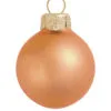 2ct Mandarin Orange Glass Matte Christmas Ball Ornaments 6" (150mm)