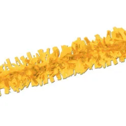 Club Pack Of 24 Bright Yellow Festive Tissue Festooning Decorations 25'