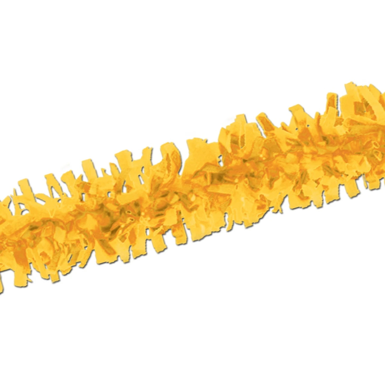 Club Pack Of 24 Bright Yellow Festive Tissue Festooning Decorations 25' 1 Club Pack Of 24 Bright Yellow Festive Tissue Festooning Decorations 25'