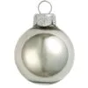 12ct Shiny Pewter Gray Glass Ball Christmas Ornaments 2.75" (69mm)
