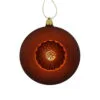 6ct Burnt Orange Shatterproof Matte Christmas Ball Ornaments 4" (100mm)