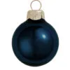 6ct Midnight Blue Glass Shiny Christmas Ball Ornaments 4" (100mm)