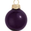 Shiny Purple Glass Ball Christmas Ornament 7" (177mm)