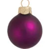 2ct Matte Plum Purple Glass Ball Christmas Ornaments 6" (152mm)