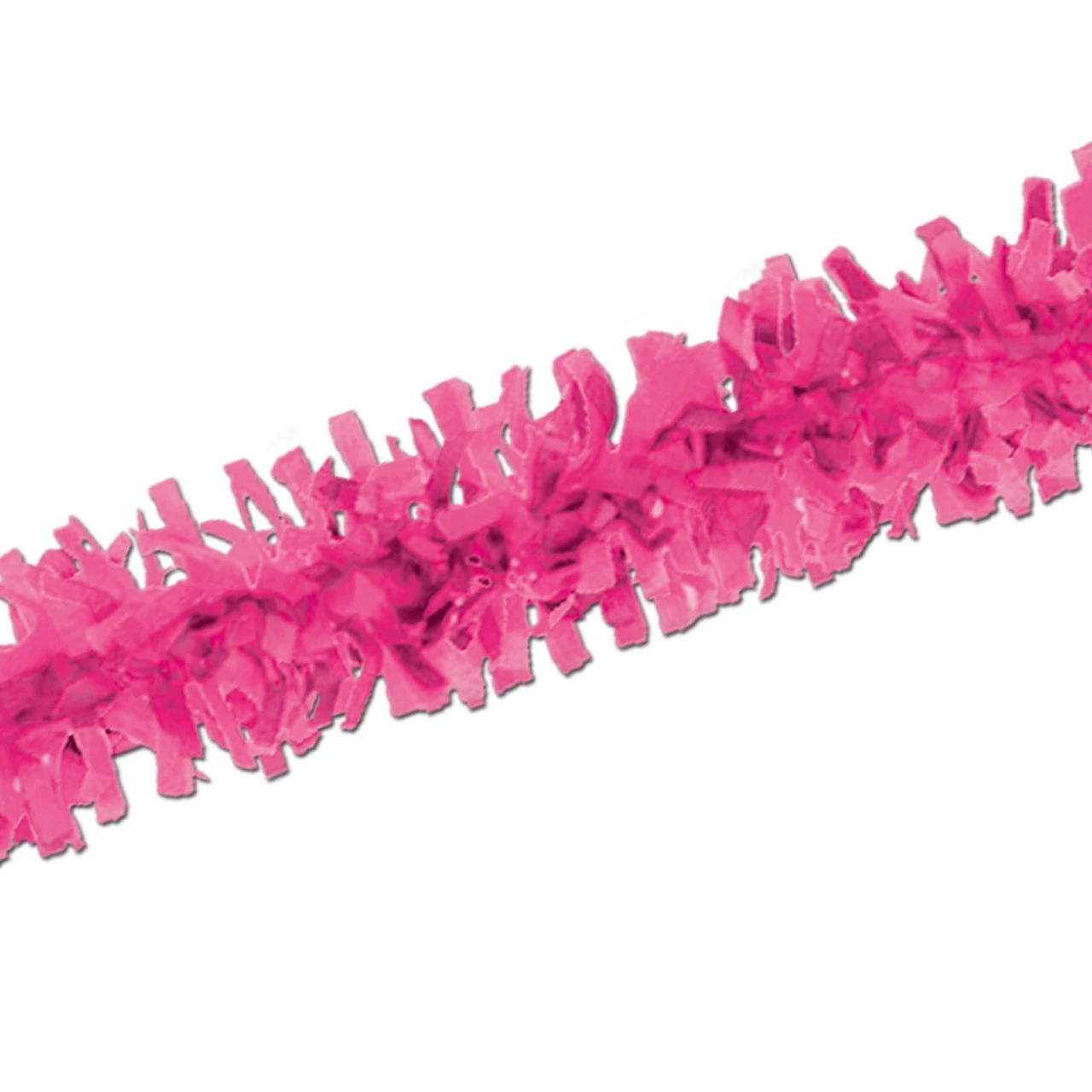 Club Pack Of 12 Packaged Bright Pink Tissue Festooning Decorations 25' 1 Club Pack Of 12 Packaged Bright Pink Tissue Festooning Decorations 25'