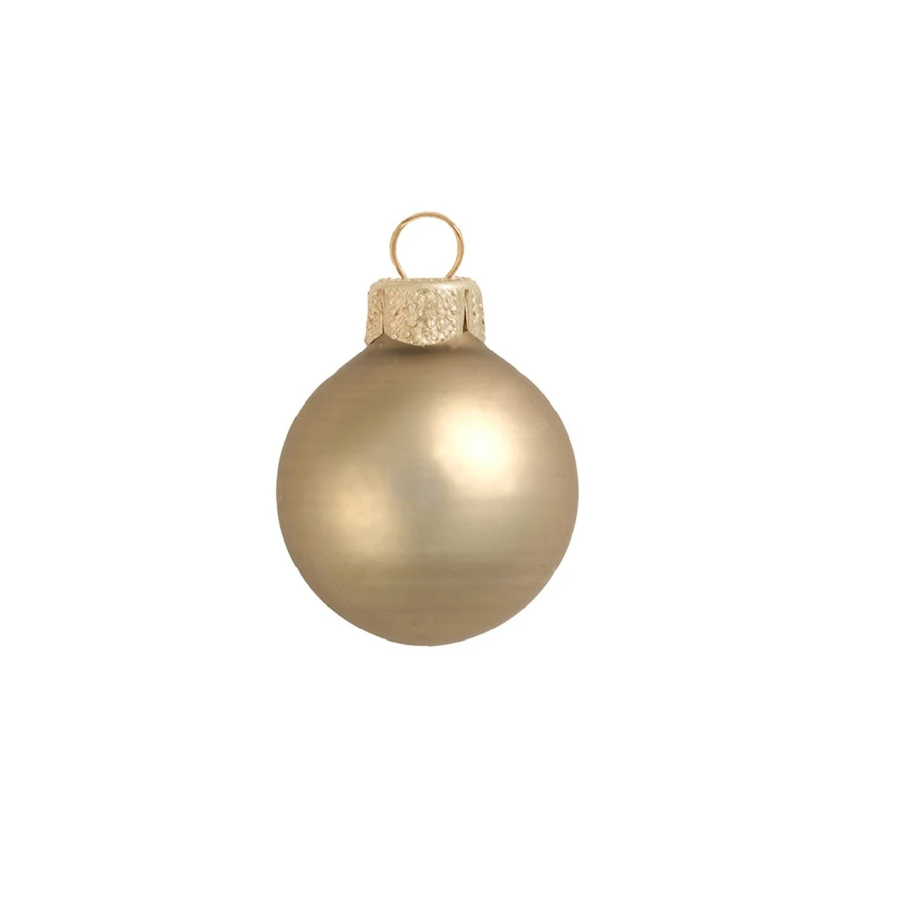 40ct Gold Matte Glass Christmas Ball Ornaments 1.5" (40mm) 1 40ct Gold Matte Glass Christmas Ball Ornaments 1.5" (40mm)