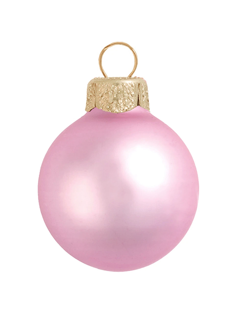 2ct Pink Matte Glass Christmas Ball Ornaments 6" (152mm) 1 2ct Pink Matte Glass Christmas Ball Ornaments 6" (152mm)