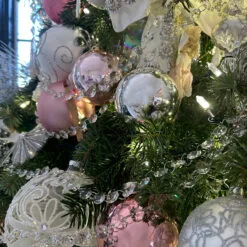 4ct Pink 2-Finish Glass Christmas Ball Ornaments 4" (100mm) -Deals Christmas decorations Store northlight20wy00775 cxpic2 21948.1671143347