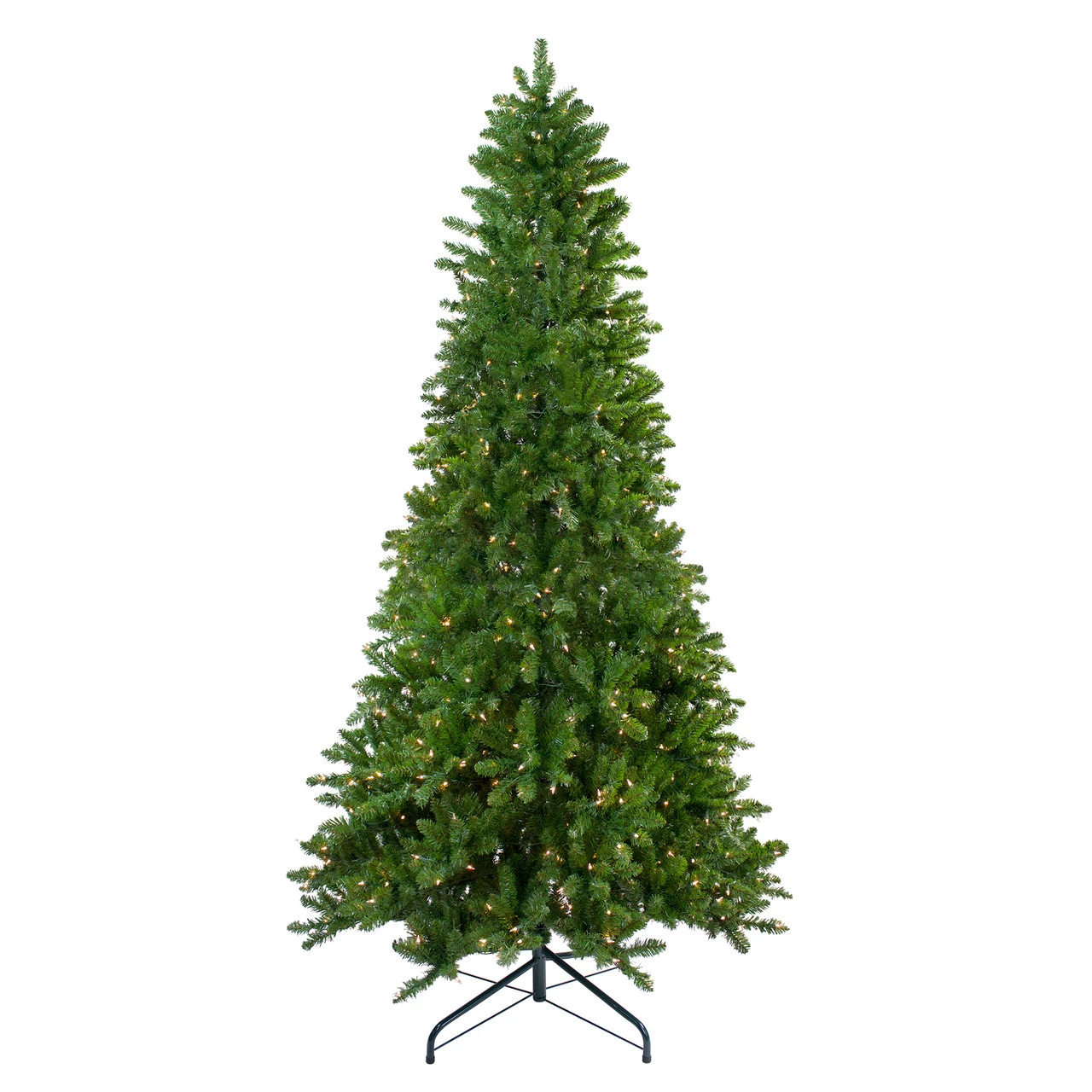 10' Pre-Lit Everett Pine Slim Artificial Christmas Tree, Clear Lights 1 10' Pre-Lit Everett Pine Slim Artificial Christmas Tree, Clear Lights