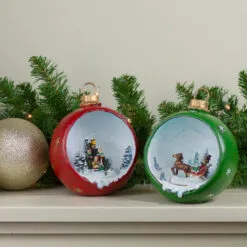 Set Of 2 LED Lighted Winter Scene Christmas Ornament Decorations 5.75" -Deals Christmas decorations Store northlight dw27706 4 55494.1667572700