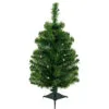 2' Pre-Lit Medium Mixed Classic Pine Artificial Christmas Tree - Warm White LED Lights