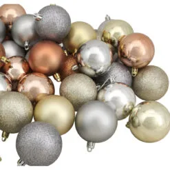 60ct Earth Tone Shatterproof 3-Finish Christmas Ball Ornaments 2.5" (60mm) -Deals Christmas decorations Store northlight lj15370 03 47873.1667573484