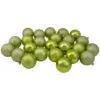 60ct Kiwi Green Shatterproof 4-Finish Christmas Ball Ornaments 2.5" (60mm)