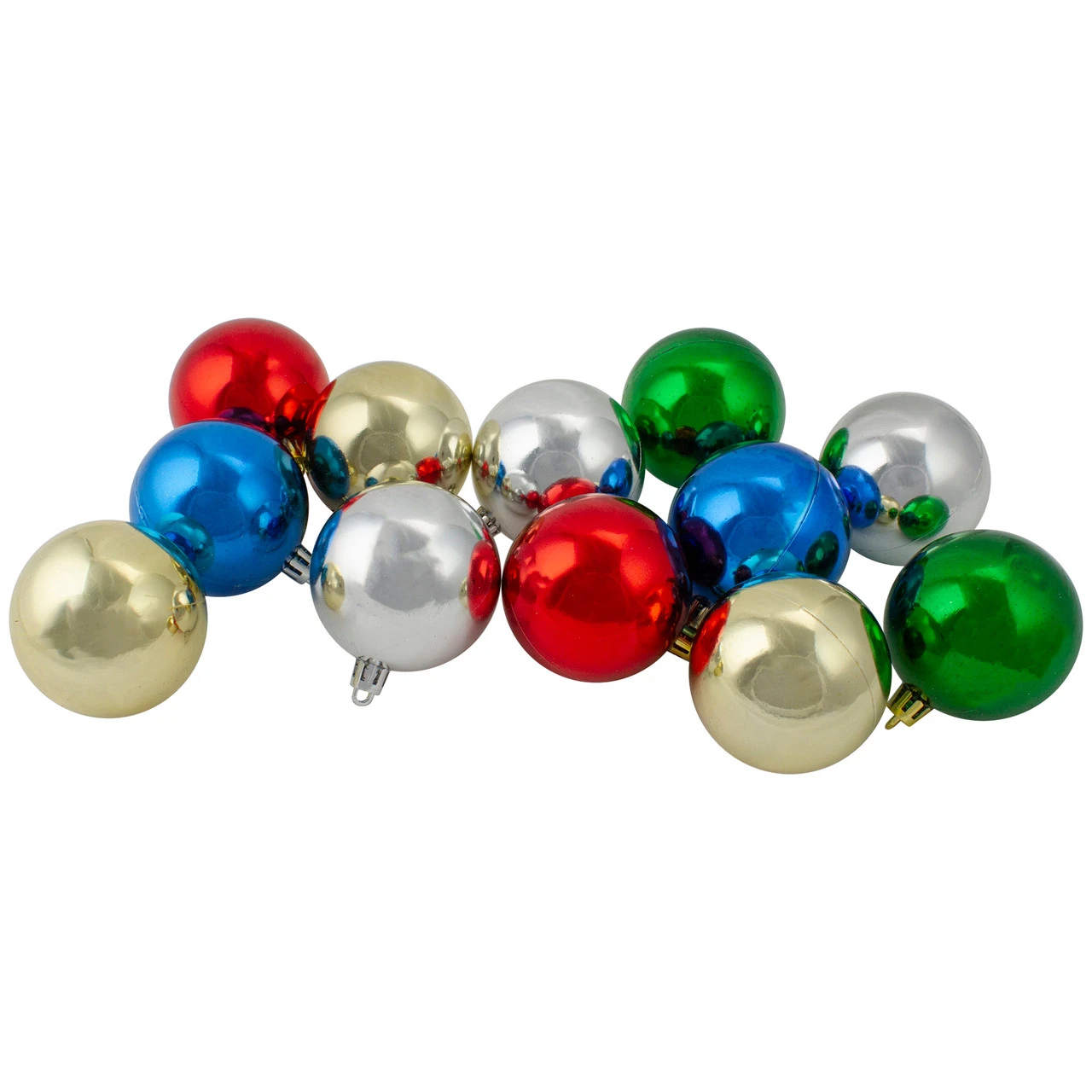 24ct Multi-Color Shatterproof 2-Finish Christmas Ball Ornaments 2.5" (60mm) 3 24ct Multi-Color Shatterproof 2-Finish Christmas Ball Ornaments 2.5" (60mm) - Image 3
