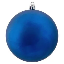 12ct Lavish Blue Shatterproof Matte Christmas Ball Ornaments 4" (100mm) -Deals Christmas decorations Store northlight lj35184 2 05945.1667655531