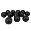 12ct Jet Black Shatterproof Christmas Ball Ornaments 4" (100mm)