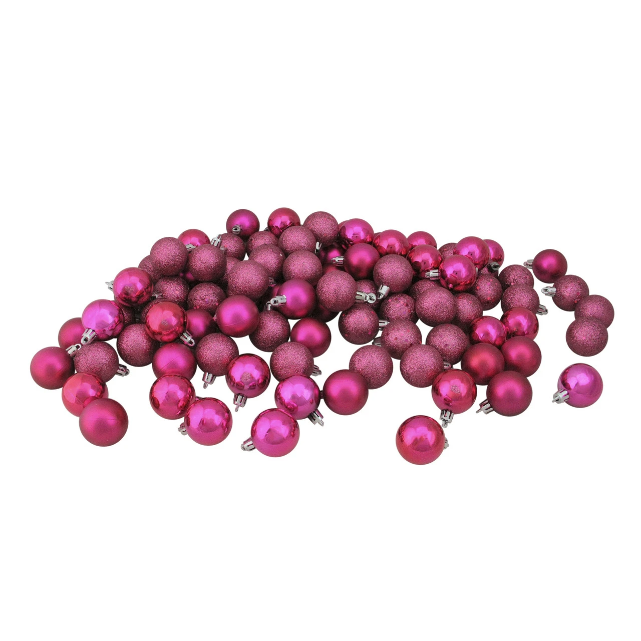 96ct Magenta Pink Shatterproof 4-Finish Christmas Ball Ornaments 1.5" (40mm) 1 96ct Magenta Pink Shatterproof 4-Finish Christmas Ball Ornaments 1.5" (40mm)