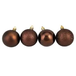 60ct Mocha Brown Shatterproof 4-Finish Christmas Ball Ornaments 2.5" (60mm) -Deals Christmas decorations Store northlight lj35446 2updatred 14061.1667488170