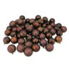 60ct Mocha Brown Shatterproof 4-Finish Christmas Ball Ornaments 2.5" (60mm)