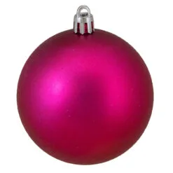 16ct Magenta Pink Shatterproof 4-Finish Christmas Ball Ornaments 3" (75mm) -Deals Christmas decorations Store northlight lj36036 2 85816.1667488414