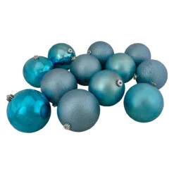 12ct Turquoise Blue Shatterproof 4-Finish Christmas Ball Ornaments 6" (150mm) 5 12ct Turquoise Blue Shatterproof 4-Finish Christmas Ball Ornaments 6" (150mm) -Deals Christmas decorations Store northlight lj36063 3 52351.1667662903