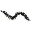6' X 10" Pre-Lit Decorated Black Pine Artificial Christmas Garland, Cool White LED Lights