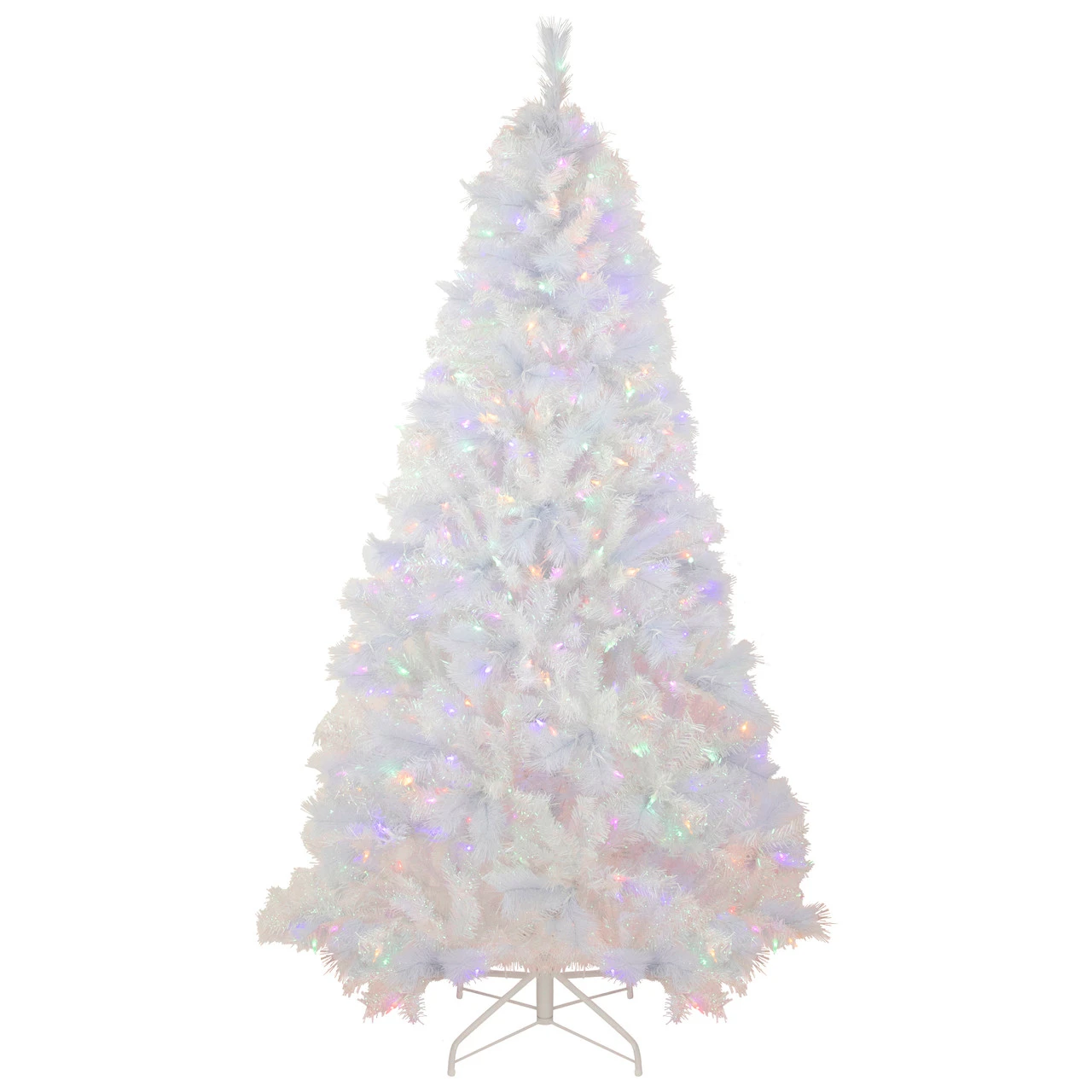 7.5' Pre-Lit Seneca White Spruce Artificial Christmas Tree, Dual Function LED Lights 3 7.5' Pre-Lit Seneca White Spruce Artificial Christmas Tree, Dual Function LED Lights - Image 3